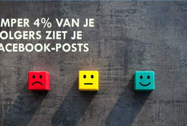 Amper 4% van je volgers ziet je Facebook-posts
